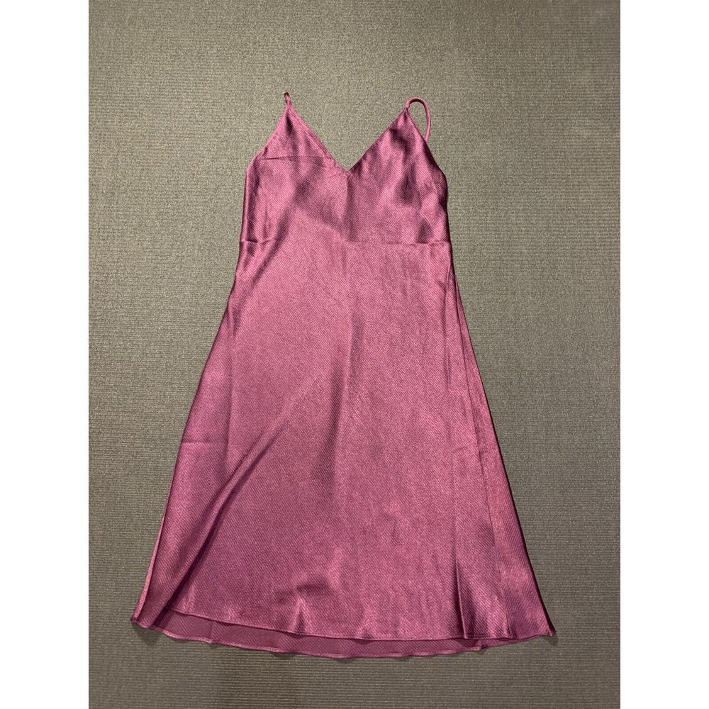 Natori Women's Purple Infinity Jacquard Slip Dress Nightgown Size Small